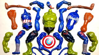 AVENGERS TOYS ASSEMBLE MARVELS  HULK SMASH SIREN HEAD CAPTAIN AMERICA VENOM CARNAGE SUPERHERO [upl. by Luapsemaj]