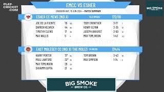 East Molesey CC 2nd XI The Moles v Esher CC Mens 2nd XI [upl. by Anallise]