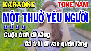 Karaoke Một Thuở Yêu Người Tone Nam Nhạc Trẻ 8x 9x  Karaoke Phi Long [upl. by Mchale574]