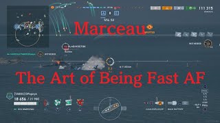 World of Warships Legends Marceau The Art of Being Fast AF [upl. by Leiba314]