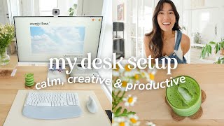 🖥️✨Minimal Desk Tour  Calm Creative amp Productive Setup [upl. by Ettevahs312]