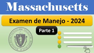 Examen de Manejo Massachusetts 2024 [upl. by Ranice]