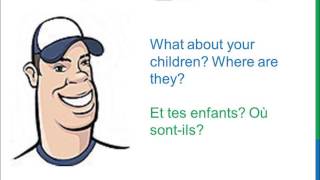 Dialogue 9  English French Anglais Français  Family members vocabulary  Les membres de la famille [upl. by Desi]