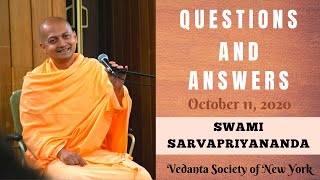 Ask Swami with Swami Sarvapriyananda  October 11th 2020 [upl. by Dorrehs]