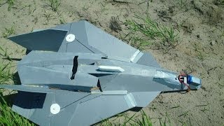 FA37 RC Talon prototype  test flight 01 CoG and trimming [upl. by Ainival]