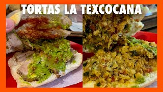 TORTAS LA TEXCOCANA  87 años de tradición y conservan su menú tortas frías [upl. by Hashim869]