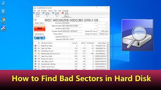 how to check bad sector in hard disk [upl. by Dermot]