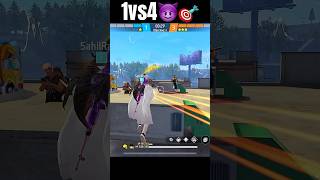 1vs4 😈situation 😱 only head 🎯 9 Bhooya stork 😱 freefire shortsfeed garenafreefire [upl. by Iorgos]