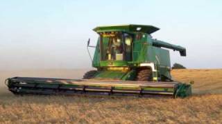 Wheat Harvest 2009 Highlights  Worthan Farms Marshall OK [upl. by Arvy]