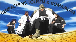 Kenpachis Morning Training Kenpachi vs Tousen amp Komamura Full Fight English Dub 1080p  Bleach [upl. by Courtund]