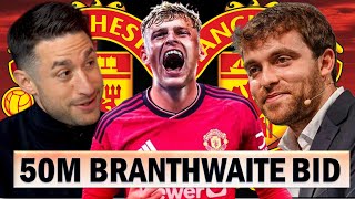 Jarrad Branthwaite Second Improved Bid Submitted  Man United News Now [upl. by Tadich]