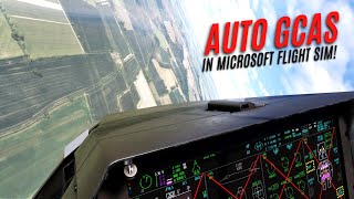 A Flight Sim FIRST Real pilot demos Auto GCAS and other systemstechniques MSFS [upl. by Ykvir]