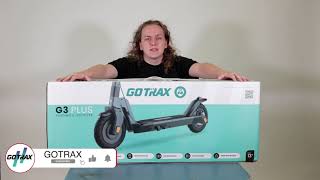 The GOTRAX G3 Plus Electric Scooter Unboxing [upl. by Nelan]