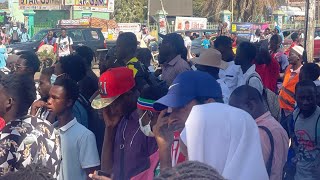 2023 AFCON LIVE STREAMING OF GAMBIA VS SENEGAL amp REACTIONS OF FANS IN SERREKUNDA [upl. by Allit]