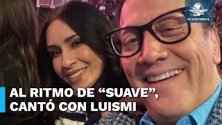 Rob Schneider asiste a concierto de Luis Miguel con su esposa Patricia Maya y bailan “Suave” [upl. by Enegue]