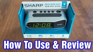 Sharp Digital Alarm Clock – How To Use amp Review [upl. by Rizan]