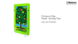 Children s Play Panel Sorting Tree IKC PP00020 [upl. by Noyad]