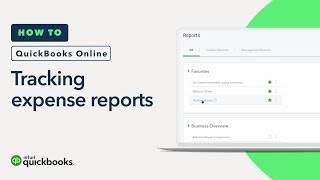 How to track what youve spent expense reports  QuickBooks Online tutorial [upl. by Herculie]