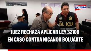 🔴🔵‘Waykis en la Sombra’ Juez Carhuancho rechaza aplicar ley 32108 en caso contra Nicanor Boluarte [upl. by Aneeuq]