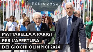 Il Presidente Mattarella a Parigi in occasione dell’apertura dei Giochi Olimpici 2024 [upl. by Rodmun]