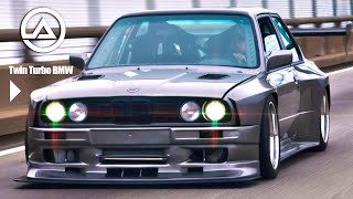 1200HP TWIN TURBO BMW E30 Wide Body Build  INSANE V8 Power with SEQUENTIAL Shift [upl. by Sisxela]