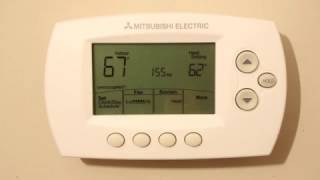 Morris Tips Operating Mitsubishi Digital Thermostat [upl. by Thin729]