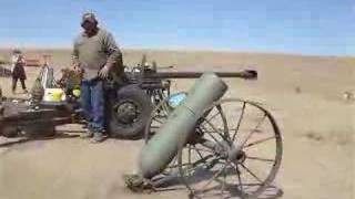 Bowling Ball Cannon at the Rocky Mtn 50 Cal Shoot [upl. by Rbma]