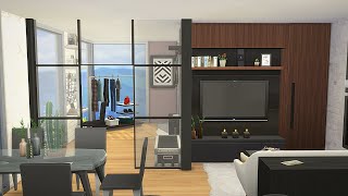 TINY MODERN APARTMENT 1310 21 CHIC STREET  STORY 🌆 SIMS 4 SPEED BUILD STOP MOTION NO CC [upl. by Lawson]