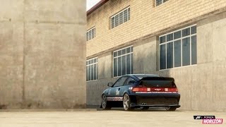 Forza Horizon  Honda CRX  Slaptrain Logo amp Sticker Bomb [upl. by Lenor863]