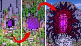 Nether Portal Minecraft Builds  BASIC vs INTERMEDIATE vs EXPERT [upl. by Radborne]