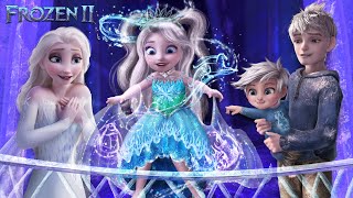 Frozen 2 Elsa and Jacks daughter lets it go and get new magic ✨❄️ Transformation  Alice Edit [upl. by Handler]