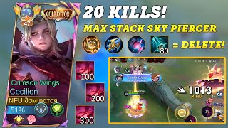 20 KILLS Cecilion with MAX STACK Sky Piercer OBLITERATES Instantly Cecilion Gameplay Best Build [upl. by Marchall]