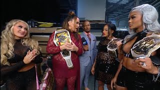 WWE SmackDown 9132024  Nia Jax Questions Jade Cargill amp Bianca Belair About Naomi [upl. by Loydie]