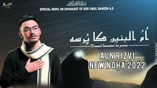 Shahdat E Bibi Ummul Baneen Noha 2022  Ummul Baneen ka Pursa  Aun Rizvi  13 jamadi ul sani noha [upl. by Aiuqet612]