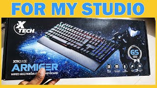 Xtech Gaming Keyboard With RGB For My Studio [upl. by Atilal]