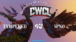 CWCL  txmpered vs SPNO  QuickFire Draft Tournament  Semi FinalsREDO [upl. by Mylander186]