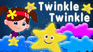 Twinkle Twinkle Little Star Song Lyrics Fun Learning Nursery Rhyme For Kids  Kids Song Channel [upl. by Kcirdnek]