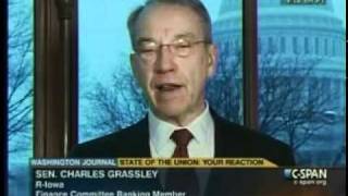 Grassley on CSPANs Washington Journal with Greta Brawner [upl. by Ardnalak461]