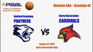 Bedford Academy vs Harry Van Arsdale Campus l Full Game Replay I 2024131I PSAL Game [upl. by Sitoiyanap]