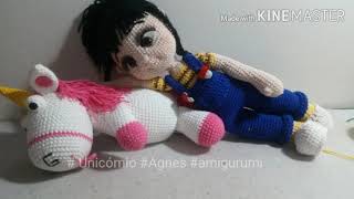 unicórnio amigurumi croche parte final [upl. by Gustavo]