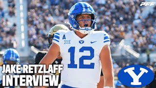 Jake Retzlaff ROASTS us and talks about BYU’s historic season Exclusive Interview [upl. by Pacien541]