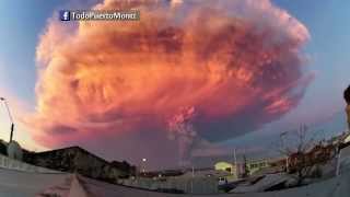 2 Timelapse Calbuco Chile 2015 HD  Erupción volcán  Eruption volcano  Извержение вулкана  火山噴發 [upl. by Jenne]