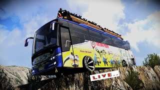 Euro Truck Simulator 2 Over Loaded Bus Game Play eurotrusimulator2 dangerousroad viralvideo [upl. by Hayes]