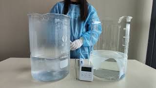 PVA Biodegradable Nonwoven Fabric Water Solubility Test [upl. by Paymar]