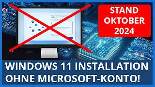 Windows 11 Zwangsregistrierung umgehen  Lokalen Benutzer einrichten Stand Oktober 2024 [upl. by Keeryt]