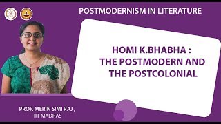 Homi KBhabha  The Postmodern and the Postcolonial [upl. by Raynata]