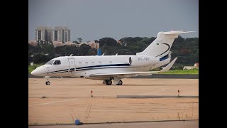 Decolagem Embraer Praetor 500 do Aeroporto de Sorocaba SP SOD SDCO [upl. by Ahsenik]