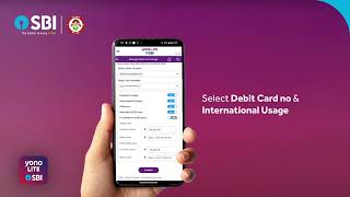 Enable your SBI Debit Card for International transactions through YONO lite [upl. by Nadnerb36]