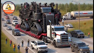 Extreme Transportation Skills Oversized Trucks and the Largest Heavy Machinery [upl. by Fagan]