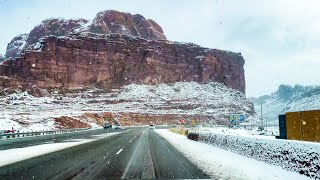 Winter drive through Moab Utah [upl. by Aurel667]